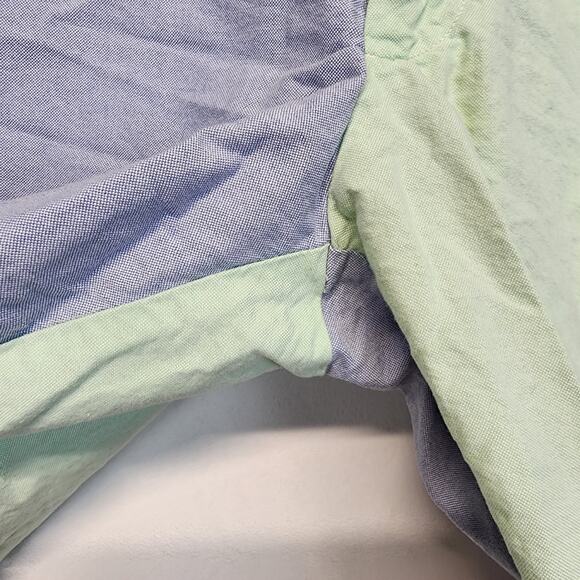 Chaps Pastel Colorblock Shorts Mens 32 Blue Green Pockets Cotton Southern Preppy - Picture 4 of 11